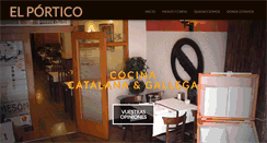 Desktop Screenshot of porticorestaurante.com