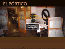 Tablet Screenshot of porticorestaurante.com